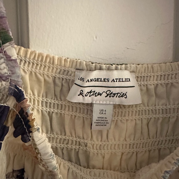 & Other Stories Multicolor Floral Kids Dress - Picture 7 of 7